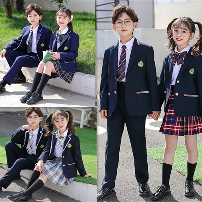 英伦风班服中小学生校服套装男女童西装幼儿园园服春秋装冬装礼服