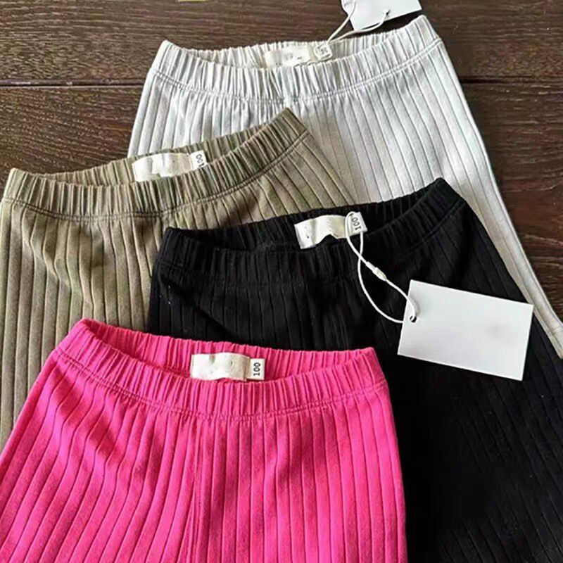 女童夏季新款洋气短裤宝宝韩版五分骑行裤儿童坑条打底裤薄款裤子