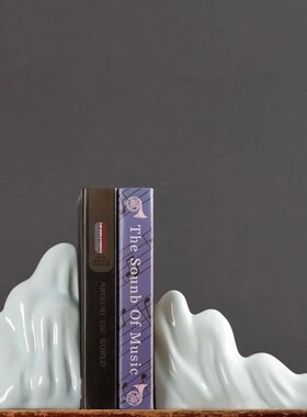 陶瓷假山书靠摆件新中式书架办公室客厅玄关样板间室内软装装饰品