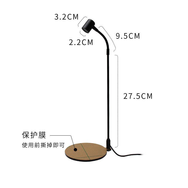 LED微景观灯白光亚克力生态瓶灯造景鱼缸灯水族植物补光灯苔藓灯
