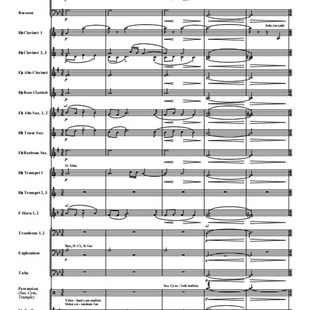 管乐总谱辛德勒的名单2.5级交响管乐团合奏总分谱+音频