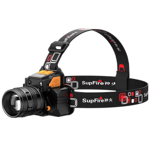 神火头灯强光可充电HL58头戴式钓鱼夜钓远射工作超亮户外