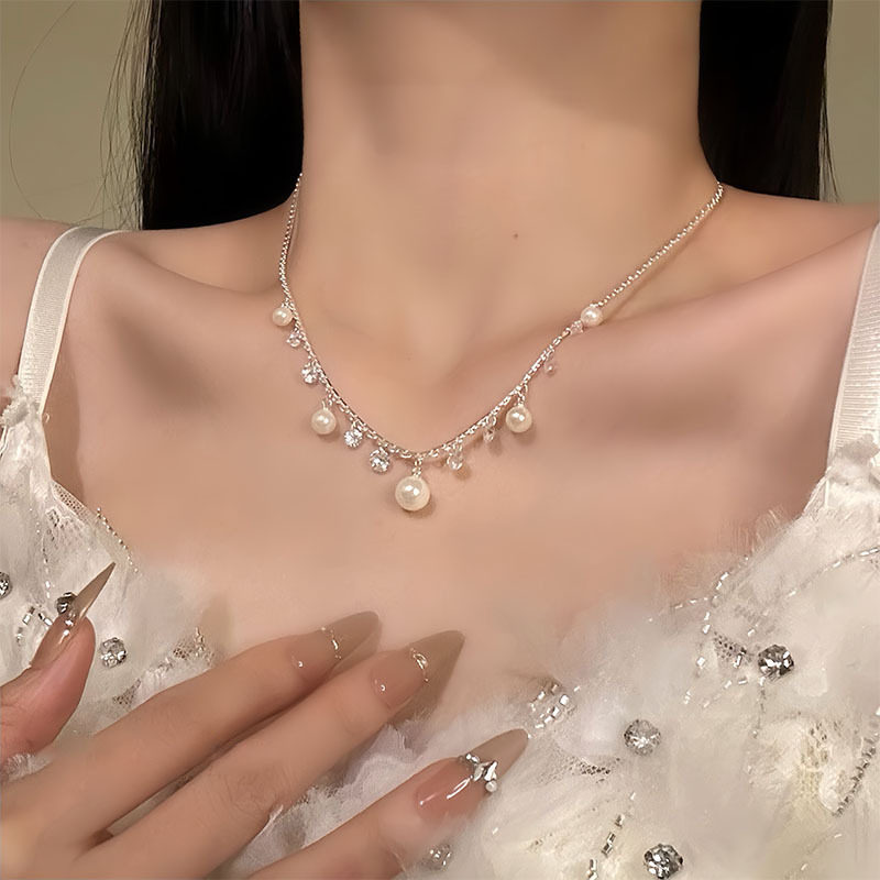 满天星浪漫闪锆项链时尚高级感女