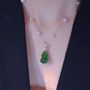 气质国风满天星珠珠链小葫芦项链轻奢时尚钛钢不掉色锁骨链百搭女