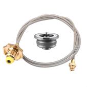 卡式 煤气瓶野营炉头炉具转接头转换线 炉连接家用煤气罐扁气炉改装