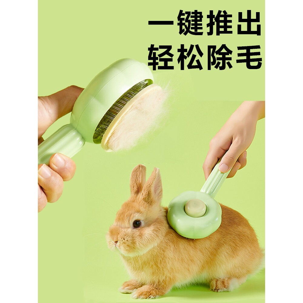 兔子梳毛器刷毛梳子去浮毛小侏儒兔子杂毛宠物专用品神器动物除毛