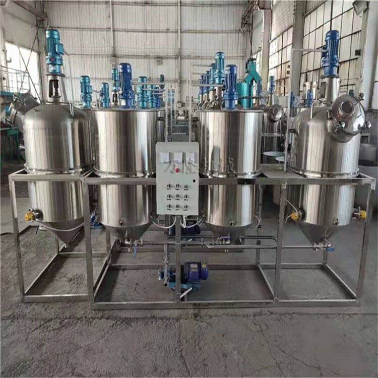 全自动杏仁油精炼机食用油精炼设备茶籽核桃油压榨油精滤设备运费