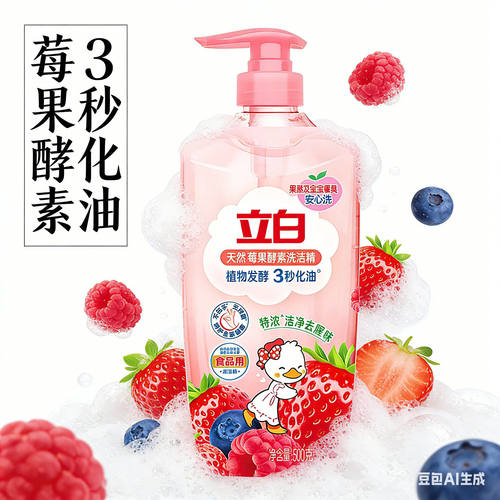 立白洗洁精去油除味食品果蔬用