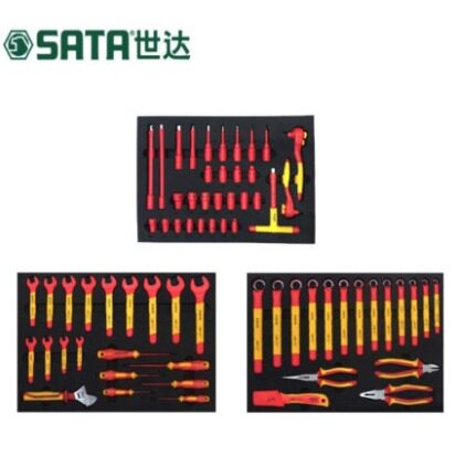 世达工具68件新能源汽车维修组套电工绝缘汽修机修组合套装 09928图片