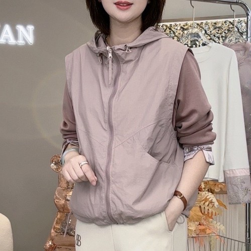 连帽马甲减龄洋气显瘦百搭背心潮