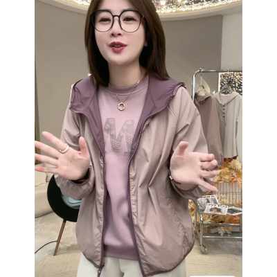 两面穿防晒服外套女2025秋季新款韩版百搭休闲宽松显瘦撞色冲锋衣