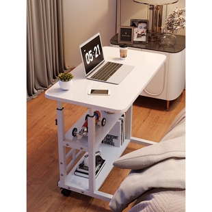 宜家床边桌可移动升降电脑桌简易学生书桌卧室宿舍家用学习简约小