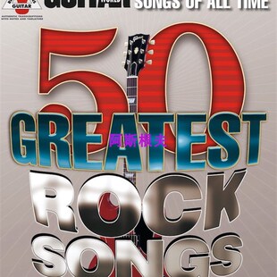 新品 50首经典 摇滚吉他曲谱 Songs TimeQ Rock Greatest All