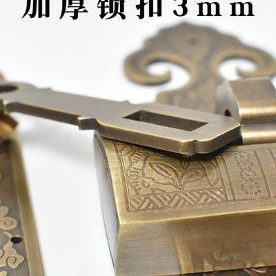 极速纯铜锁扣拉手中式仿古实木大门拉环柜门把手全铜复Z古挂锁门,基础建材,小拉手,淘宝优惠券,粉丝福利购,淘宝优惠卷