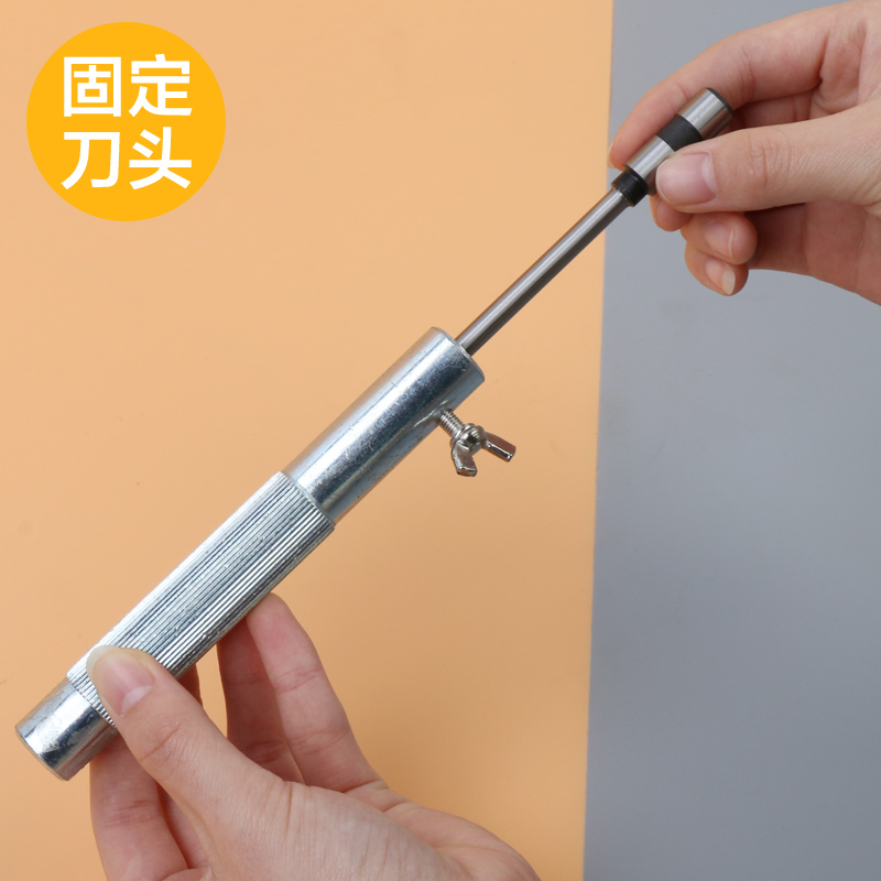 铆管装订机通管针磨刀器打孔钻刀钻头空心钻手动通针器财务装订机