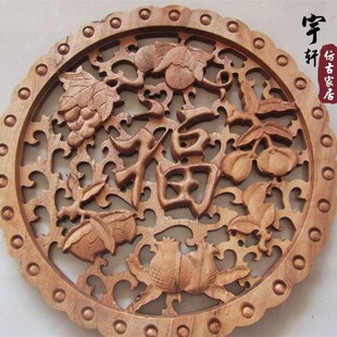 极速Dongyeang wood carving camphor wood hangings wall decora