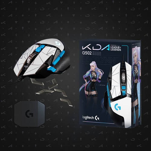 新品罗技a(G)G502KDA英雄联盟LOL女团定制版有线滑鼠高性能HERO