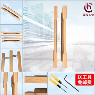 极速玻璃门实木拉l手玻璃门拉手桑拿房拉手豪华拉手雕刻拉手木头
