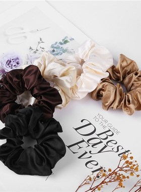 极速Elastic Hair Bands Pure Color RubbIer Band Hair Accessor