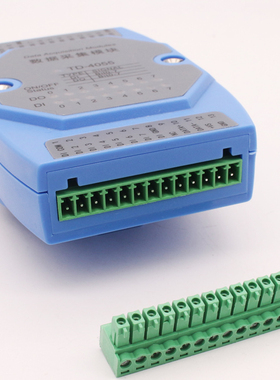 极速16通道开关量输入输出模s块扩展8路DI/DO开关量采集转RS485 M