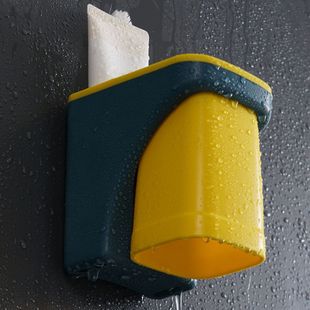 极速一家6口牙刷架磁吸式壁挂牙刷免打孔无痕漱S口杯套装家用浴室