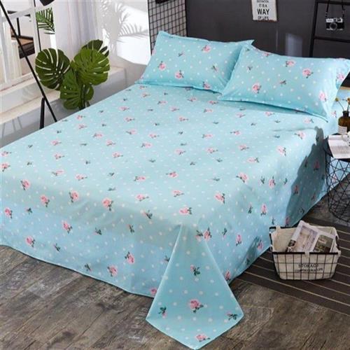 极速-的确良布料的床单被罩清凉夏季磨毛单人R床单单件加厚学生宿