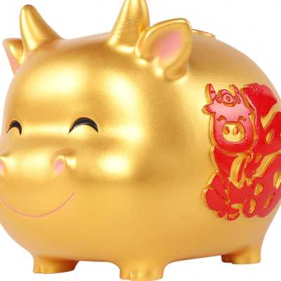 极速金牛存钱罐202n2新款牛年存钱筒大人用防摔家用大容量儿童储