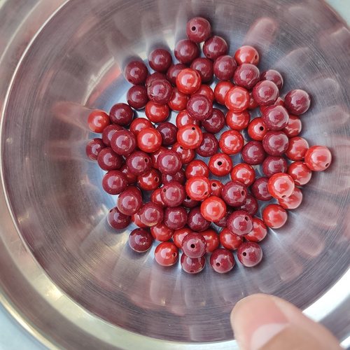 极速朱砂散珠子 高含量紫金帝王朱砂手串原矿男女款diy.配件饰品