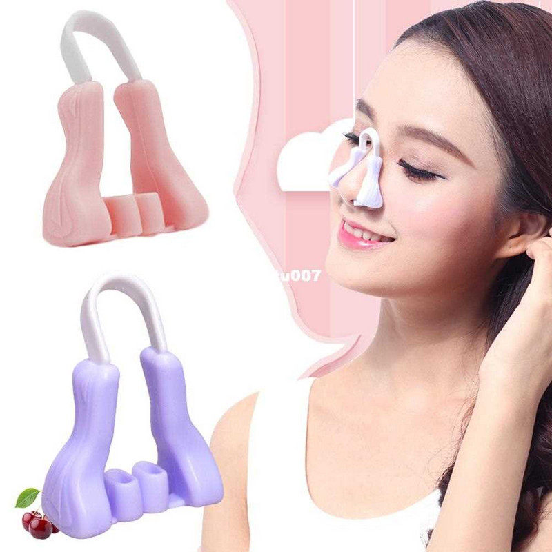 极速Pink/Purple 1PnC Silicone Shaping Lifting Nose Up Clip B