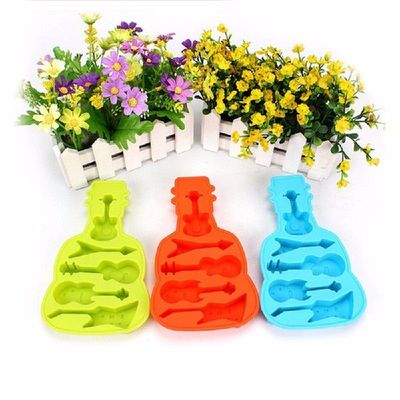 极速1pc Silicone Mold Guitar Shape Silicone Mold, JelYly, So