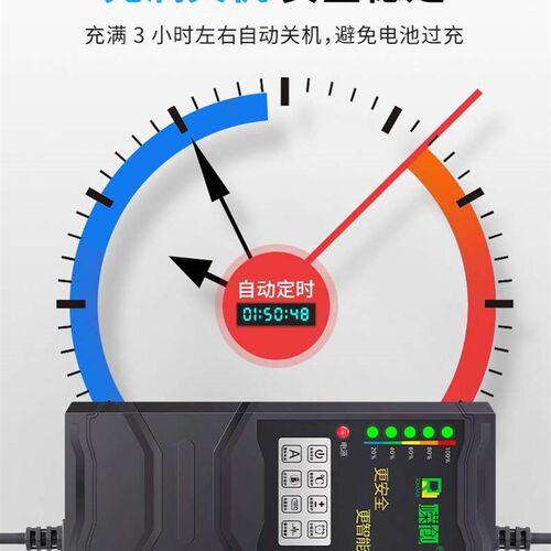 极速智能断电电动车充电器48v电瓶车充电器60v20ah三轮车7X2v32a