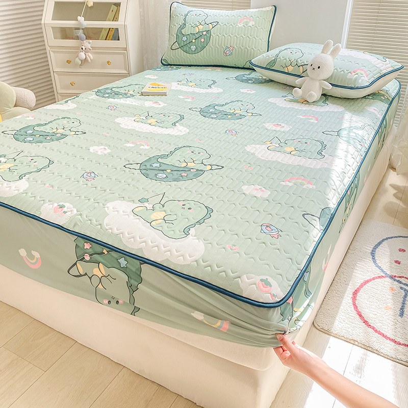 极速ins小清新k床笠款乳胶凉席夏凉被空调被折叠单双人软席子可水