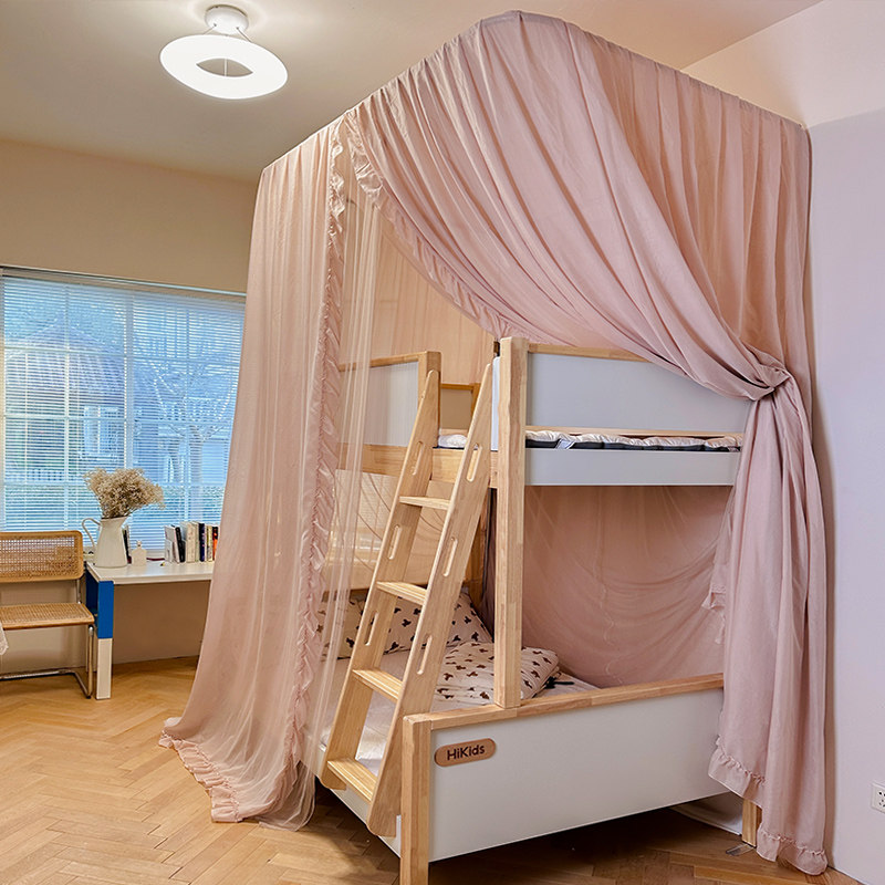 极速亚麻儿童卧室子母床上下铺一A体式蚊帐遮光防尘顶床幔u型可升,床上用品,蚊帐,淘宝优惠券,粉丝福利购,淘宝优惠卷