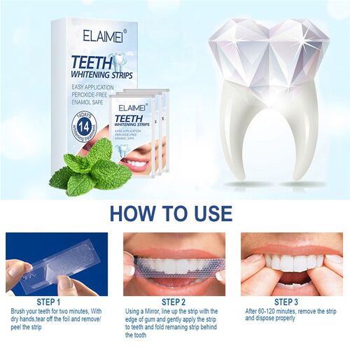 极速Teeth Whgitening Strip 28 White Strips Teeth Whitening