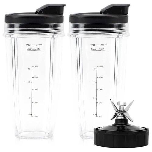 新品Blender Cups For Ninja BN801-24 GOz Bullet Cups With 7 F