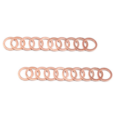 极速10Pcs/Pack Solid Copper Washer Flat KRing Gasket Sump Pl