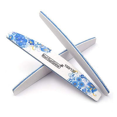 极速New 5pcs Nail Files 100/120 Nail Buffer Manicure Mo.on B