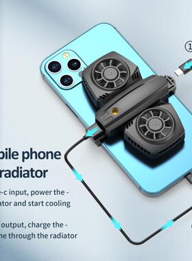 极速Mobile Phone Cooler 2 Fan Holder Cooling PadT Gamepad Ga