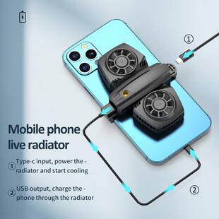 极速Mobile Phone Cooler 2 Fan Holder Cooling PadT Gamepad Ga