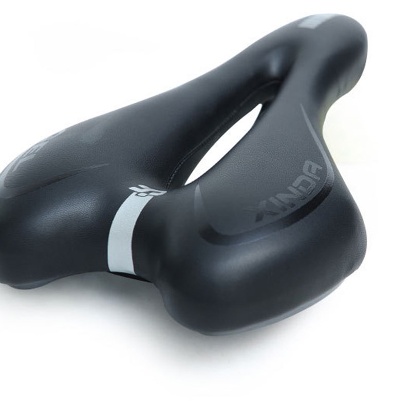 极速自行车坐垫加厚硅胶鞍座山地车座垫舒适柔软弹性W反光坐垫单