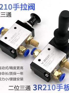 极速气动手板阀4H210-08 4Rv210手动阀气缸3H310气控换向阀4R310