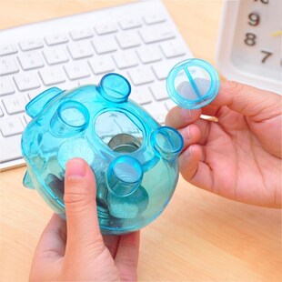 Transparent Kawaii 极速4 Plastic Box Coin Bank Colofr Piggy