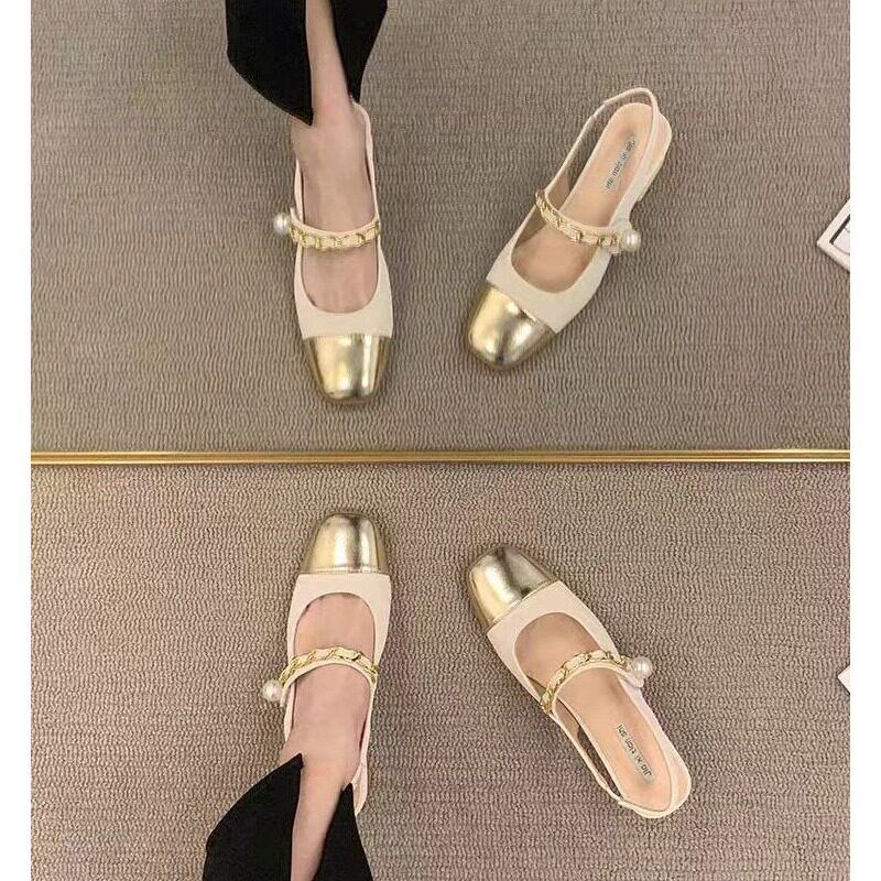 极速高跟包头凉鞋女2026新款夏季配裙子中跟P粗跟单鞋法式玛丽珍