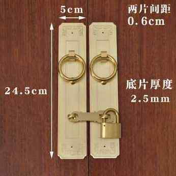 极速新品促长条拉搭扣锁扣纯铜拉手仿古把手柜门T挂锁环全铜实木,基础建材,小拉手,淘宝优惠券,粉丝福利购,淘宝优惠卷