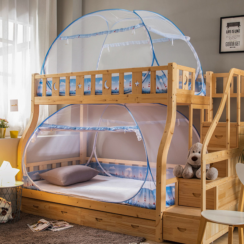 极速学生宿舍蚊帐免安装上下铺u90cm方顶三开门0.9m1.2米子母床蒙,床上用品,蚊帐,淘宝优惠券,粉丝福利购,淘宝优惠卷