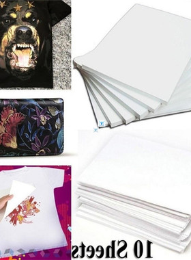 极速10pcsd DIY T Shirt A4 Transfer Paper Iron On Heat Press