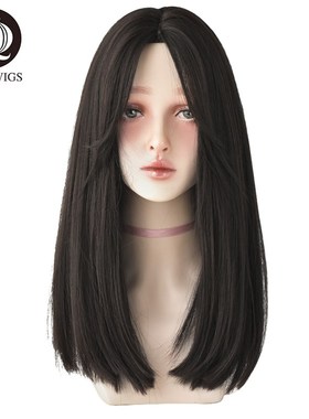 极速Straighgt Hair Synthetic Wig Daily Wear Non-Reflective W