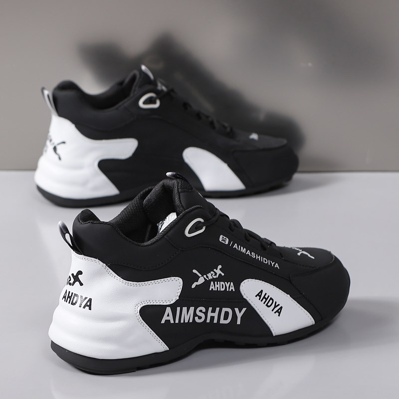 真皮男女鞋2024春秋新款厚底增高老爹鞋时尚百搭休闲运动潮流男鞋