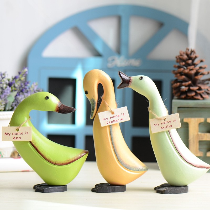 创意欧式三只鸭子套装摆件家居电视柜橱窗木质小动物店铺装饰摆设,家居饰品,装饰摆件,淘宝优惠券,粉丝福利购,淘宝优惠卷
