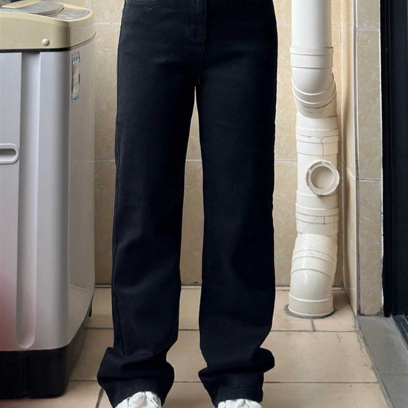 300斤胖mm大码高腰显瘦直筒牛仔裤女梨型身材遮肉百搭阔腿裤子潮,女装/女士精品,大码裤装,淘宝优惠券,粉丝福利购,淘宝优惠卷